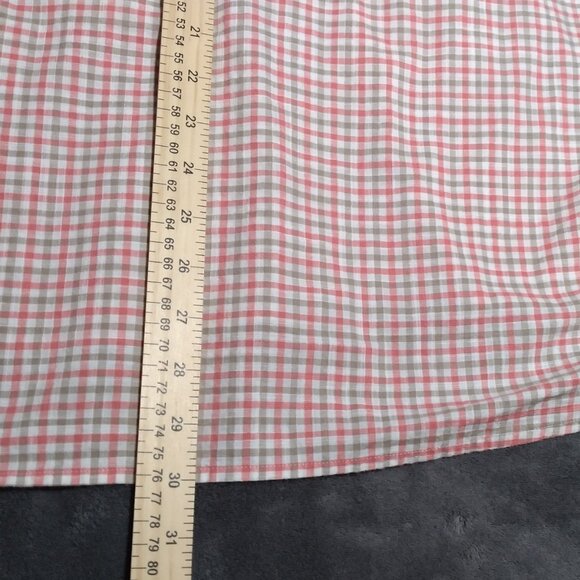 Johnnie O Hangin Out Long Sleeve Men's XXL Red & White Button Down JMWL3200 - Picture 3 of 16